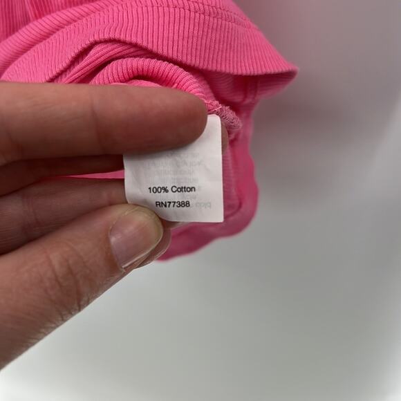 J. Crew Basic Ribbed Tank Top - Pink - Medium - Picture 4 of 5